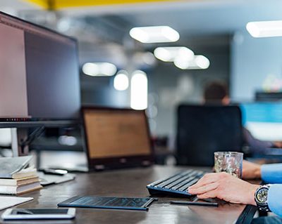 Tool of Professional Developer programmer working a software website design and coding technology. Writing codes and database in company office